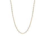 Small Square Oval Link Necklace