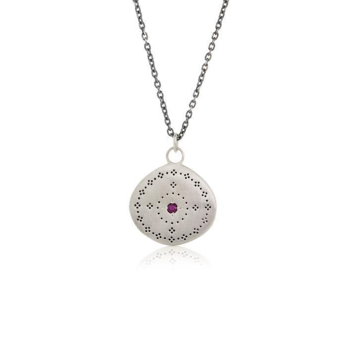 Ruby Nostalgia Pendant Necklace