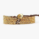 18k Yellow Gold Plated Sterling Silver Naked Wrap Bracelet