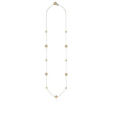 Long Station Necklace - Two Toned
