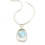 Open Circle with Birthstone Necklace