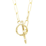 Handmade Diamond Toggle Chain Necklace