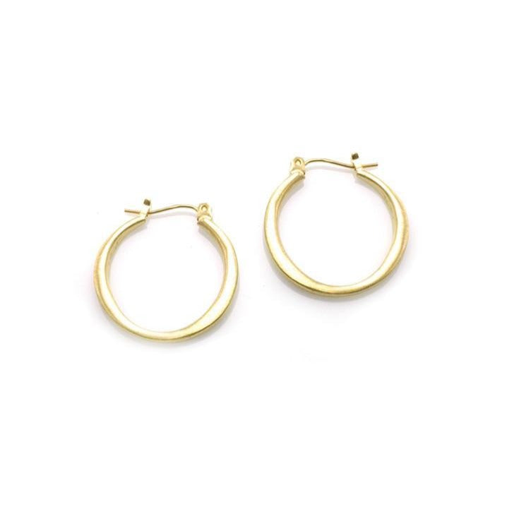 Medium Round Hoop Earrings