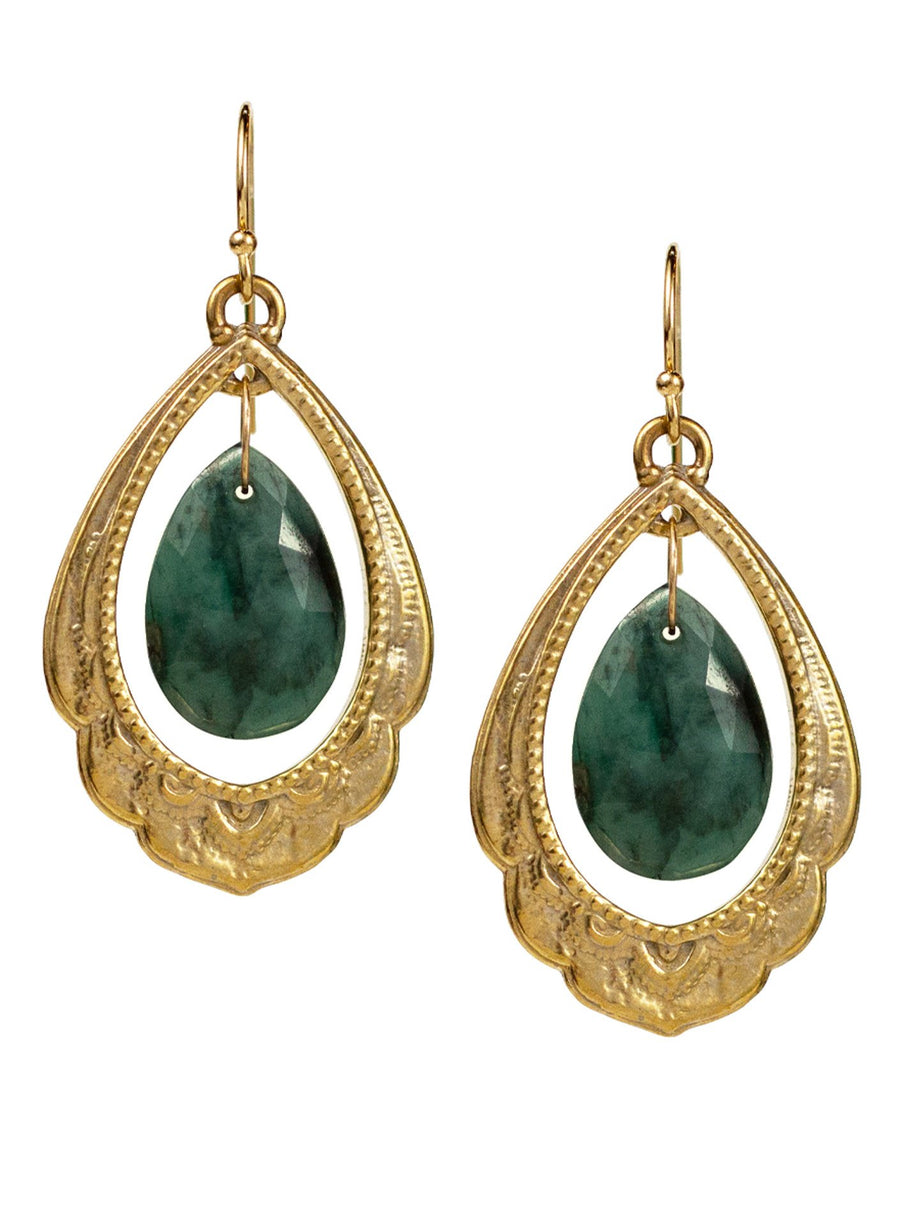 Emerald Seaside Earrings