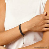 Black Ombre Wrap Bracelet - Necklace