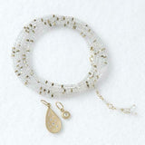 Confetti Moonstone Gemstone Wrap Bracelet - Necklace