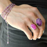 Confetti Multi Pink Ruby Wrap Bracelet - Necklace