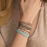 Multi-Colored Cubic Zirconia Wrap Bracelet - Necklace
