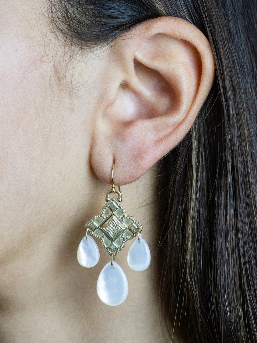 Emerald Rosario Earrings