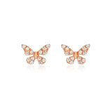 Small Butterfly Post Earrings
