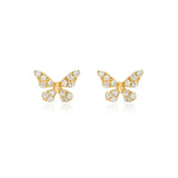 Small Butterfly Post Earrings