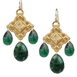 Emerald Rosario Earrings