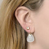 Moonstone Trillium Drop Earrings