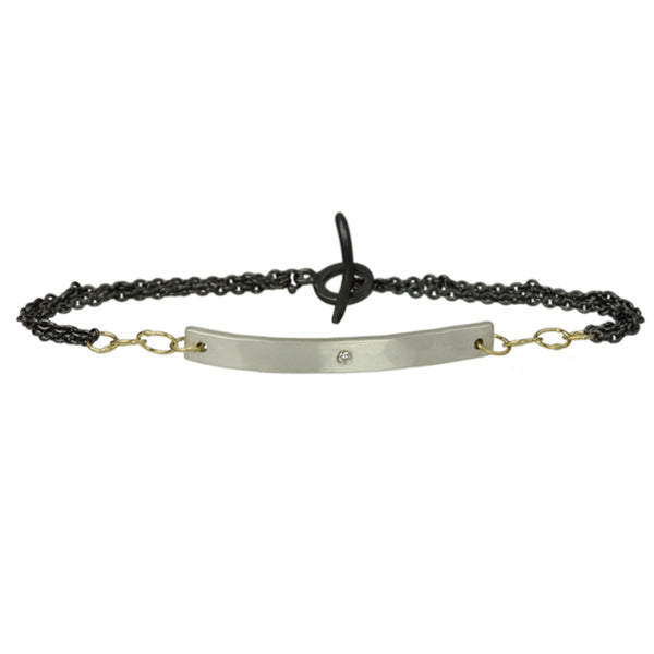4mm ID Bracelet with Diamond