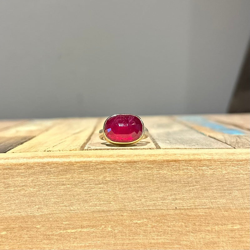 Faceted Oval African Ruby