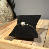 Cultured Pearl with Diamond Bangle