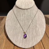 Faceted Oval Amethyst