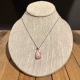 Quartz with Copper Necklace with Diamond