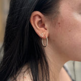 25mm In and Out Diamond Hoop Earrings
