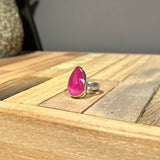 Faceted Teardrop African Ruby