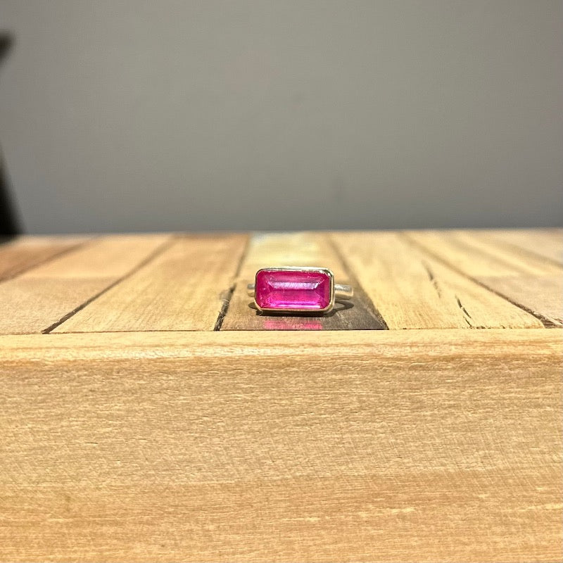 Rectangular Inverted African Ruby