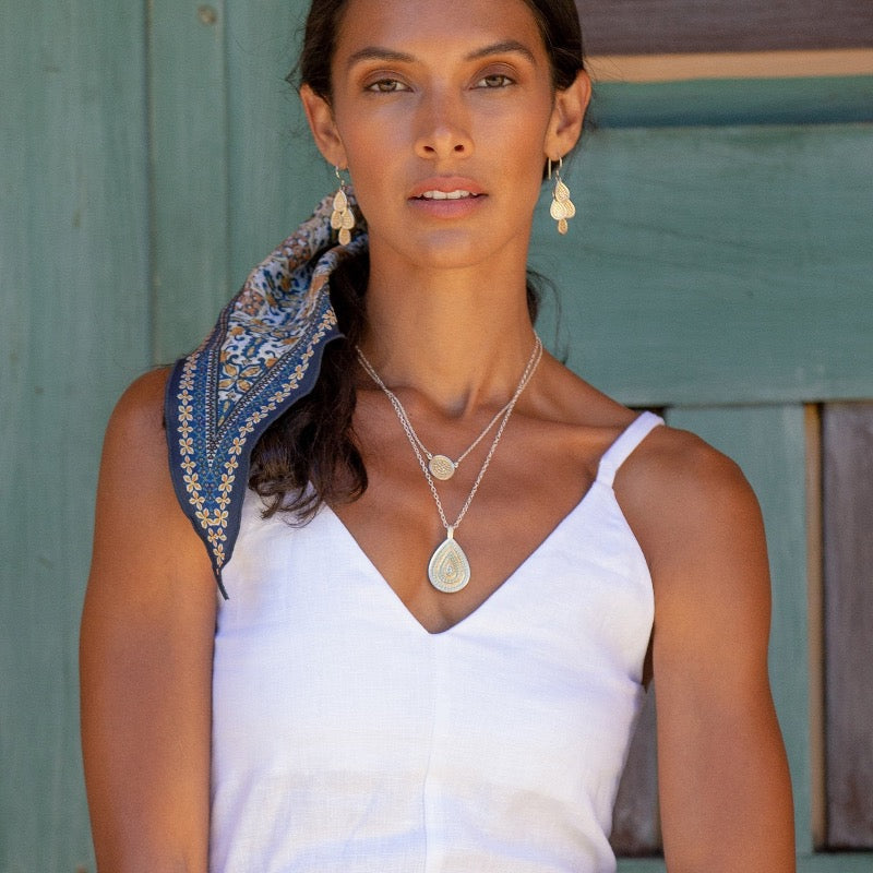 Large Teardrop Necklace - Reversible