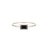 14k Gold 5x3mm East West Onyx Ring