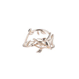 14k Gold Hummingbird Diamond Dew Drop Ring