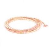 Blush Ombre Wrap Bracelet - Necklace