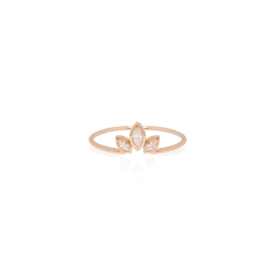 Marquise Diamond Fan Ring