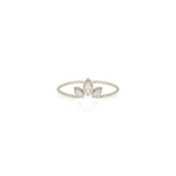 Marquise Diamond Fan Ring