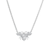 Small Diamond Bee Necklace