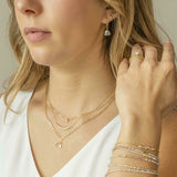 Paperclip with Pyramidal Topaz Necklace