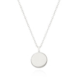 Classic Large Smooth Rim Necklace - Gold & Silver