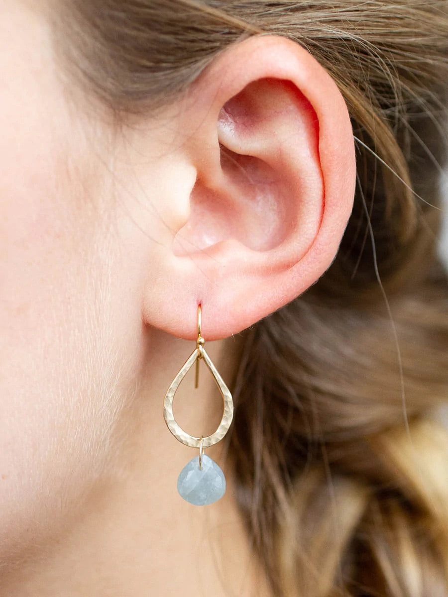 Brown Moonstone Biel Earrings