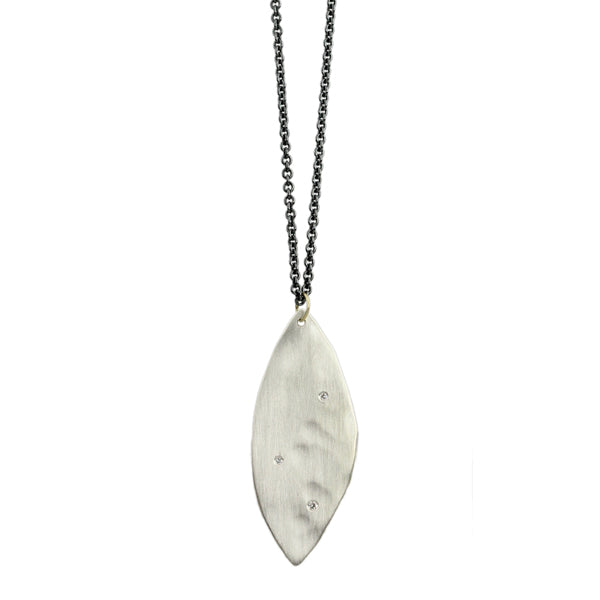Large Diamond Petal Necklace