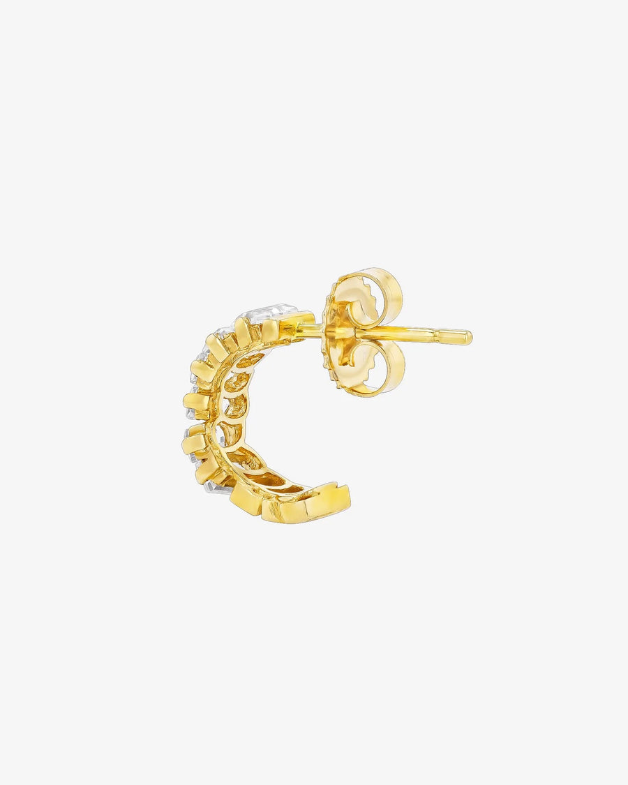 Amalfi White Topaz Mini Hoops