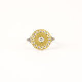 Ronde Lux Circle with Diamonds Yellow Gold