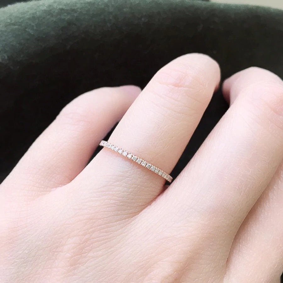 Pave Diamond Eternity Band