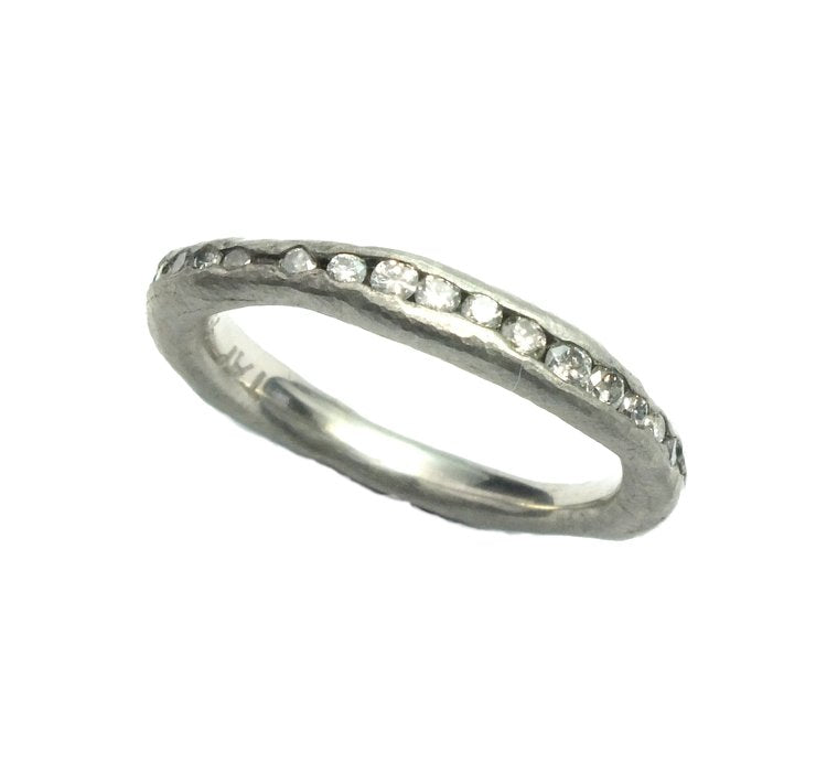 Platinum Diamond Eternity Channel Set Ring