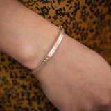 Rene 4mm Eternity Diamond Bangle - Rose Gold