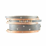 Rene 4mm Eternity Diamond Bangle - Rose Gold