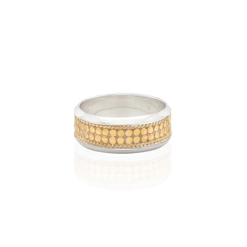 Classic Wide Band Stacking Ring - Gold & Silver