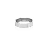 Octagon Stacking Ring - Silver