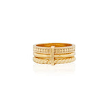 Classic Triple Linked Stacking Ring