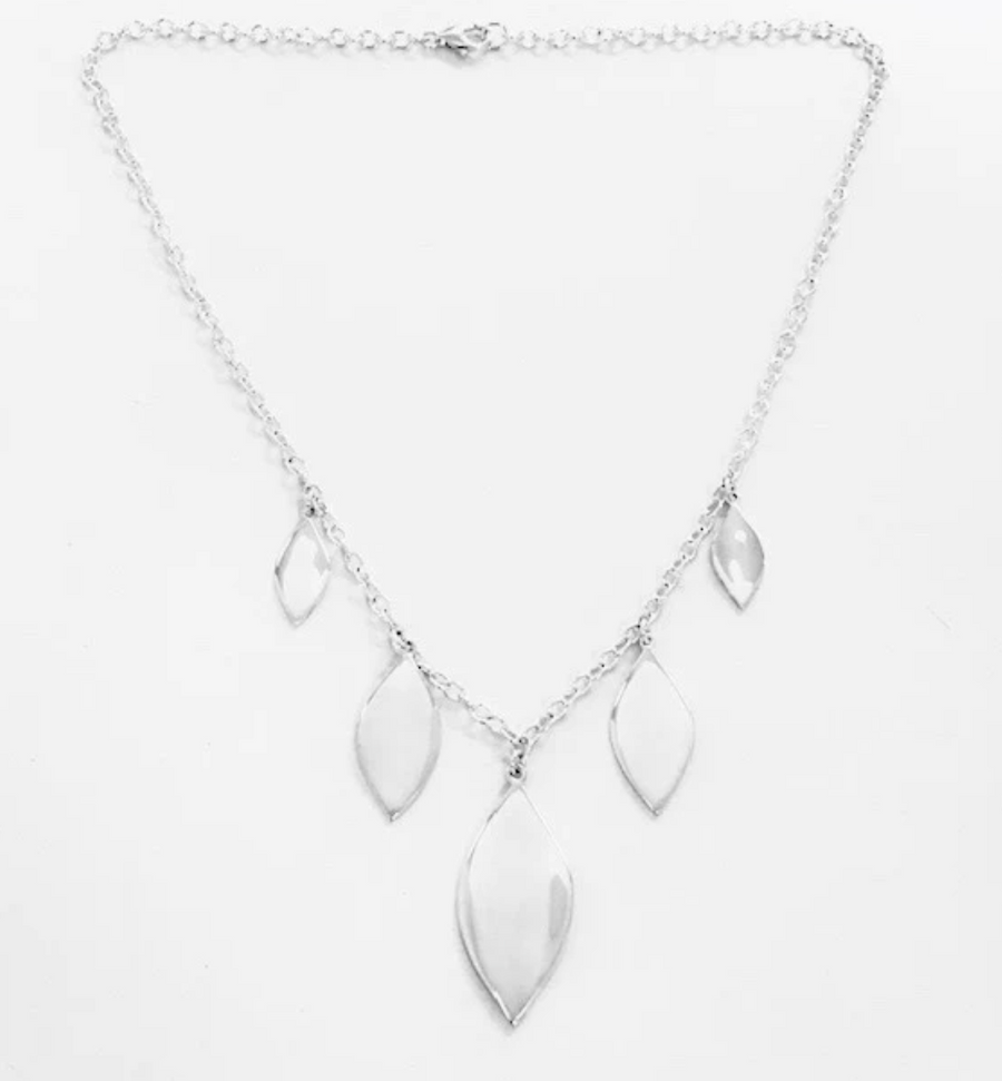 Five Leaf Drop Necklace