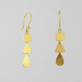 Small Organic Cascade Drop Earrings