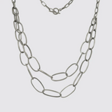 Double Strand Oval Link Necklace