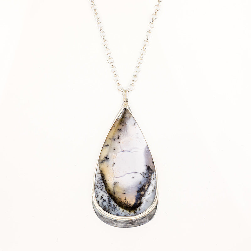Dendritic Opal Reversible Necklace