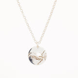 Medium Round Day Scene Pendant Necklace